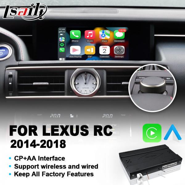 Navihome Wireless Android Auto Carplay Interface for 2014-2018 Lexus RC Knob RCF RC300 RC300h RC350 RC200t