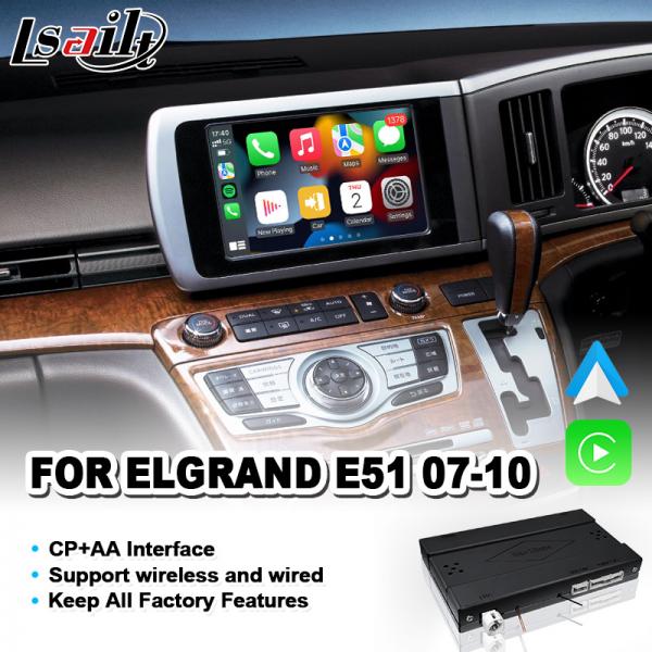 Navihome Wireless Android Auto Carplay Interface for 2007-2010 Nissan Elgrand E51 Series 3