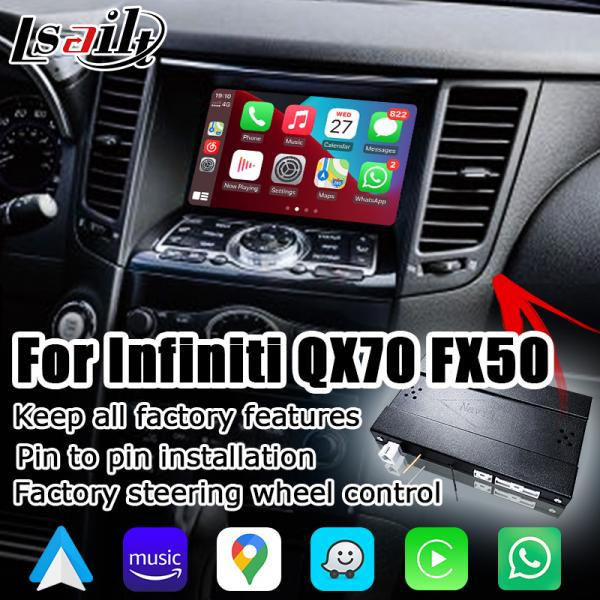 Carplay Android Auto OEM style integrate box for Infiniti FX QX70 Lsailt Navihome