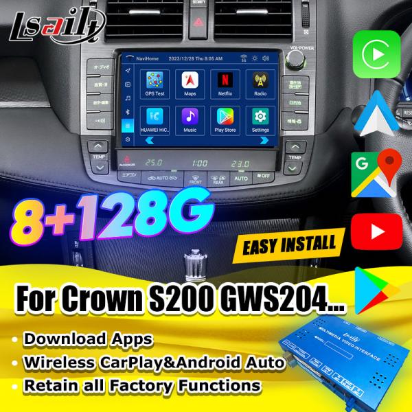 OEM Integration Android Multimedia Video Interface Box for Toyota Crown S200 (GRS202) 2008–2012 Royal Saloon CarPlay Module